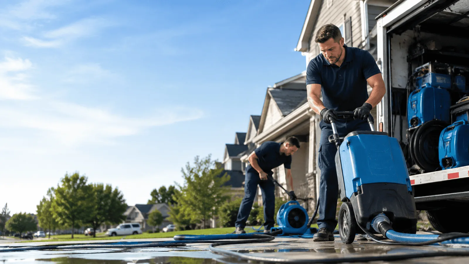 Dehumidification being performed in Hunlock Creek, PA